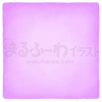 水彩風　無料フリー素材　紫の四角のイラスト　サンプル