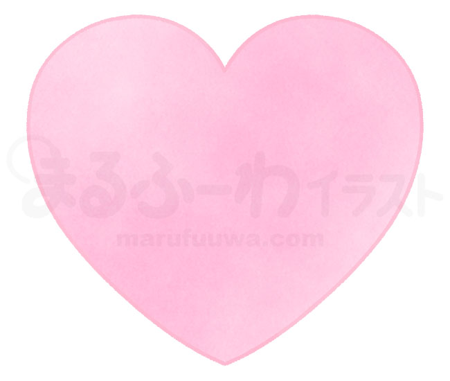 Watercolor style free illustration of a pink heart - sample