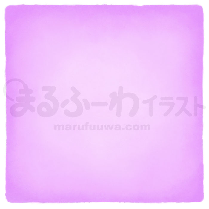 水彩風無料フリー素材のサンプル　シンプルな手描きの紫の四角のイラスト